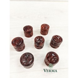 PILL BOX CARVED CHOORI  1.5"