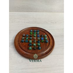SOLITARE W/MARBLES  9"