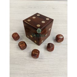 DICE BOX WITH DICE 2.5X2.5"