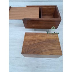 WOODEN BOX FOR CHESS PIECES...