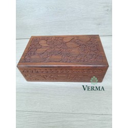 LARGE WOODEN BOX 10" x6"x3"