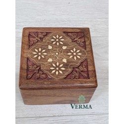Wooden Carved Box With...