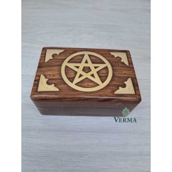 WOODEN BOX PENTAGRAM