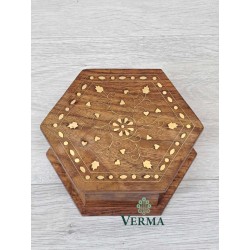 OCT BOX BR/INLAID  5.5"X5.5"