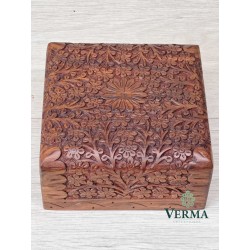 BOX FULL CARVED  6" X6"X 3"
