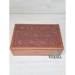 BOX CARVED 12" X8" X3"