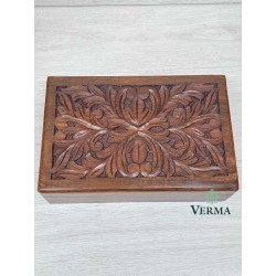LARGE CARVED BOX 12X8"