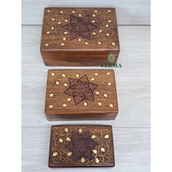 SET OF3 PENTAGRAM CARVED...