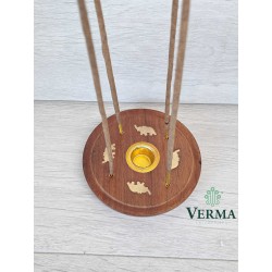 ELEPHANT INCENSE HOLDER  4"