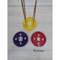 COLOURED INCSENSE HOLDER 4"...