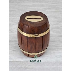 BARREL MONEY BOX 4"