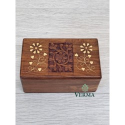 Carved Brass Inlaid 5"x3"