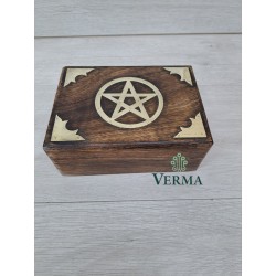 MANGO WOODEN PENTAGRAME BOX...