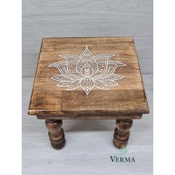 Mango Lotus Stool 12"