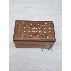 Wooden Inlaid Box 5"x3"