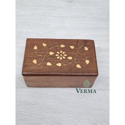 Wooden Inlaid Box 5"x3"
