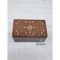 Wooden Inlaid Box 5"x3"