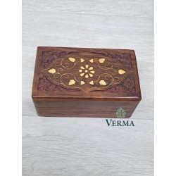 Wooden Inlaid Box 5"x3"