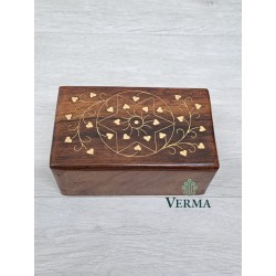 Wooden Inlaid Box 5"x3"