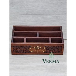 LETTER RACK BR/INLAID 11X6"