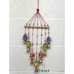 Bells on wooden bar