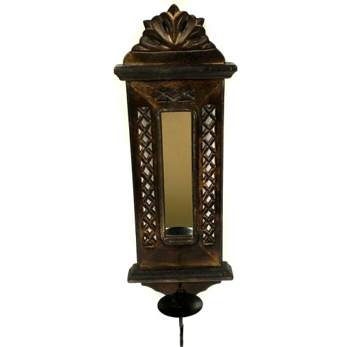 ANT. MIRROR FRAME/CANDLE HOLD