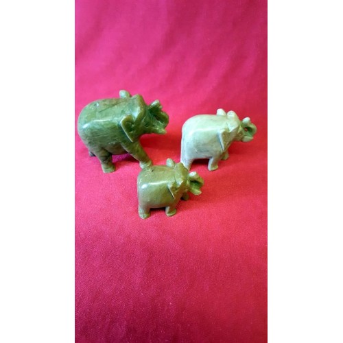 SET OF THREE ELEPHANTS PLAIN