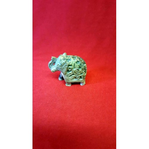 CARVED ELEP. SOAPSTONE 2.5"