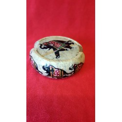 3.5" COASTER SET ELEP. PAINTED