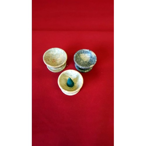 SOAPSTONE EGG/CONE HOLDERS/STANDS ASS.