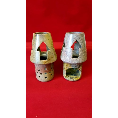 LONG STONE CANDLE HOLDERS