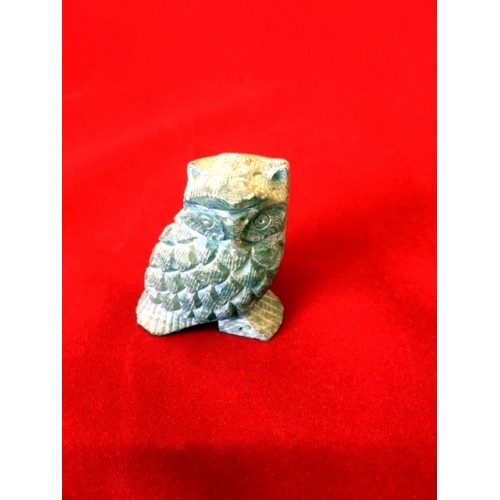 Soapstone Owl 2" Natural Finish