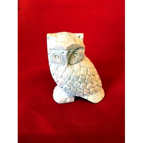 Soapstone Owl 3" Natural Finish