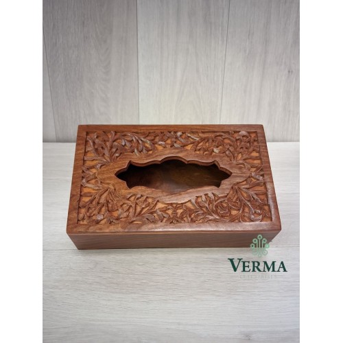 CARVED TISSUE BOX