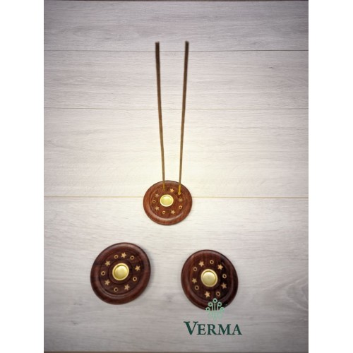 INCENCE PLATE WOOD 3"