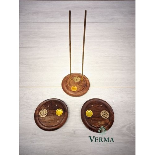 INCENCE PLATE PENTAGRAME 4"