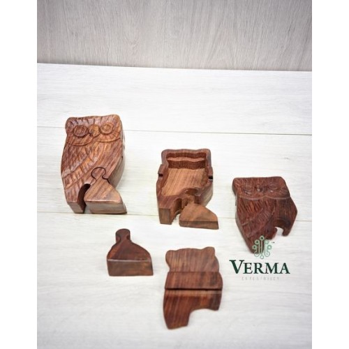 Owl Puzzle Box