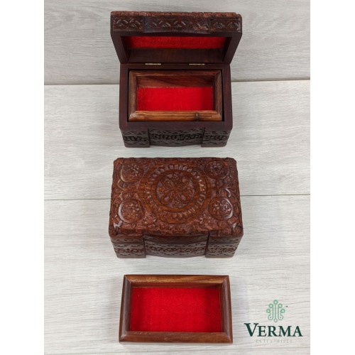 BOX FULL CARVED 6" X4" X3"