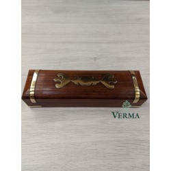 PEN BOX CARVED  8X2.5X2"